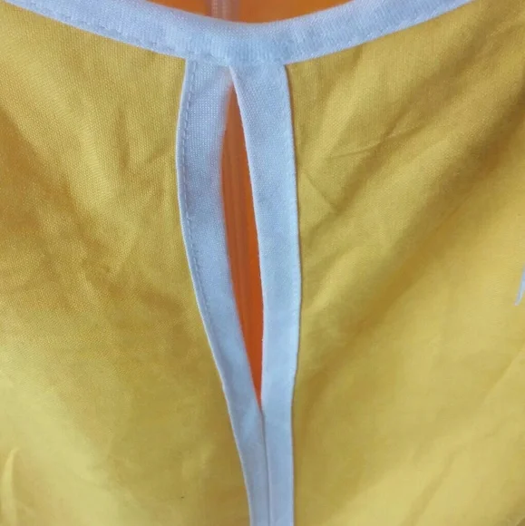 NWT {Ashley Stewart} yellow & white dress - Picture 6 of 6